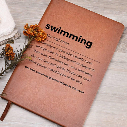 Swimming Definition Personalized Journal – Gift for Swimmer – view 7