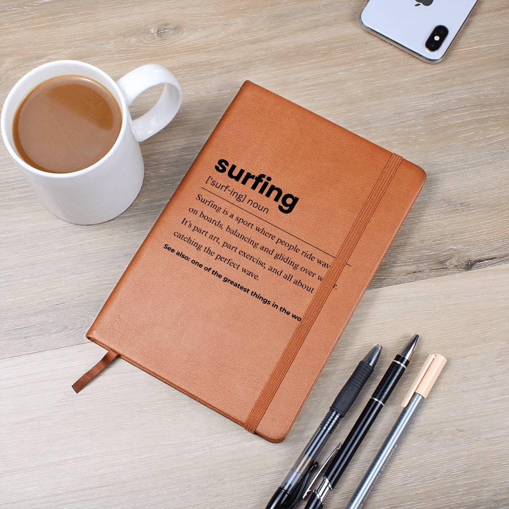 Surfing Definition Personalized Journal – Gift for Surfer – view 6