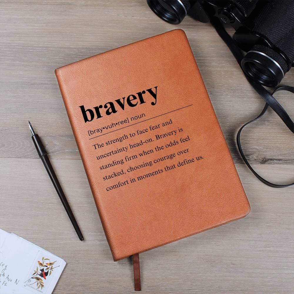 Bravery Definition Leather Journal – Business Owner Gifts – view 8