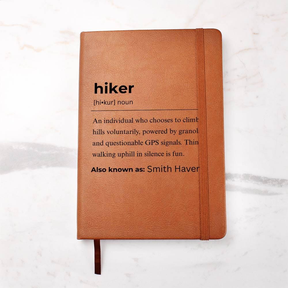 Hiker Definition Journal – Hiking Gift – view 2