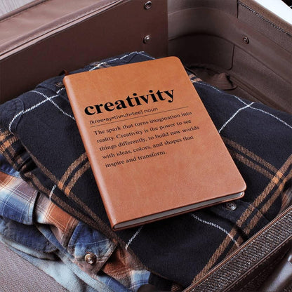 Creativity Definition Leather Journal – Gratitude Journal – view 6