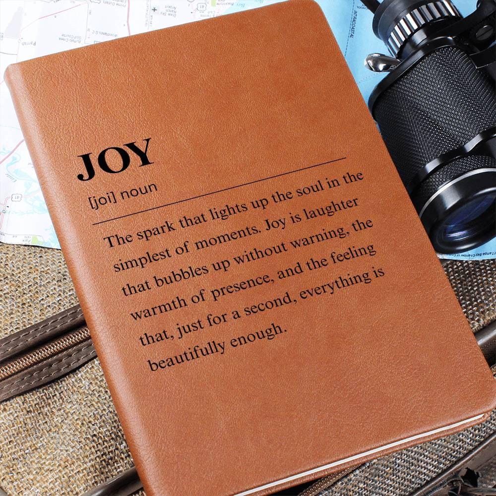 Joy Definition Leather Journal – Gratitude Journal – view 6