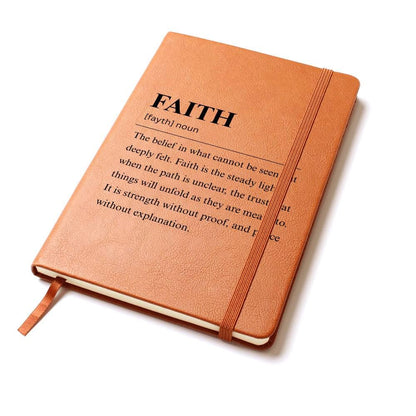 Faith Definition Personalized Journal – Gift for Entrepreneur – view 2