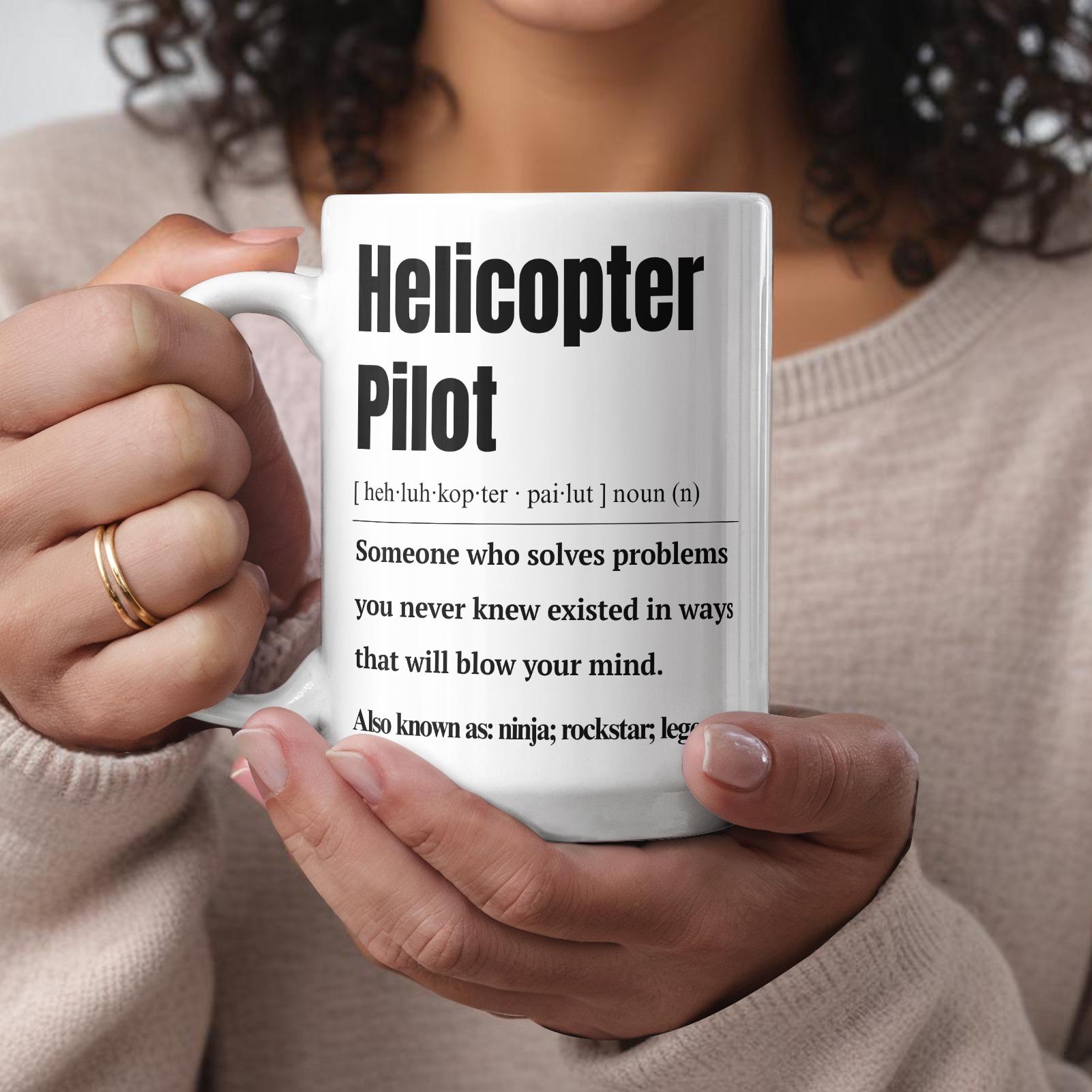 Helicopter Pilot Personalized Mug – Funny Helicopter Pilot Gift Idea