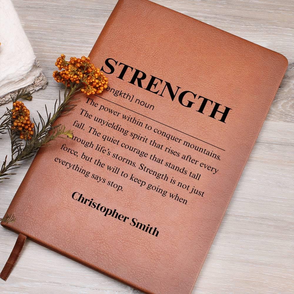 Strength Definition Journal – Personalized Motivation Gift – view 9