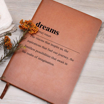 Dreams Definition Leather Journal – Entrepreneur Gift – view 7