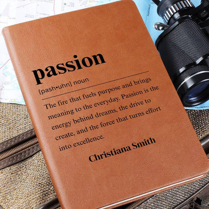 Passion Definition Vegan Leather Journal: Inspirational Notebook – view 5