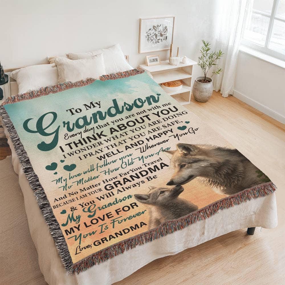 Personalized Blanket Gift for Grandson – Grandson Graduation – view 3