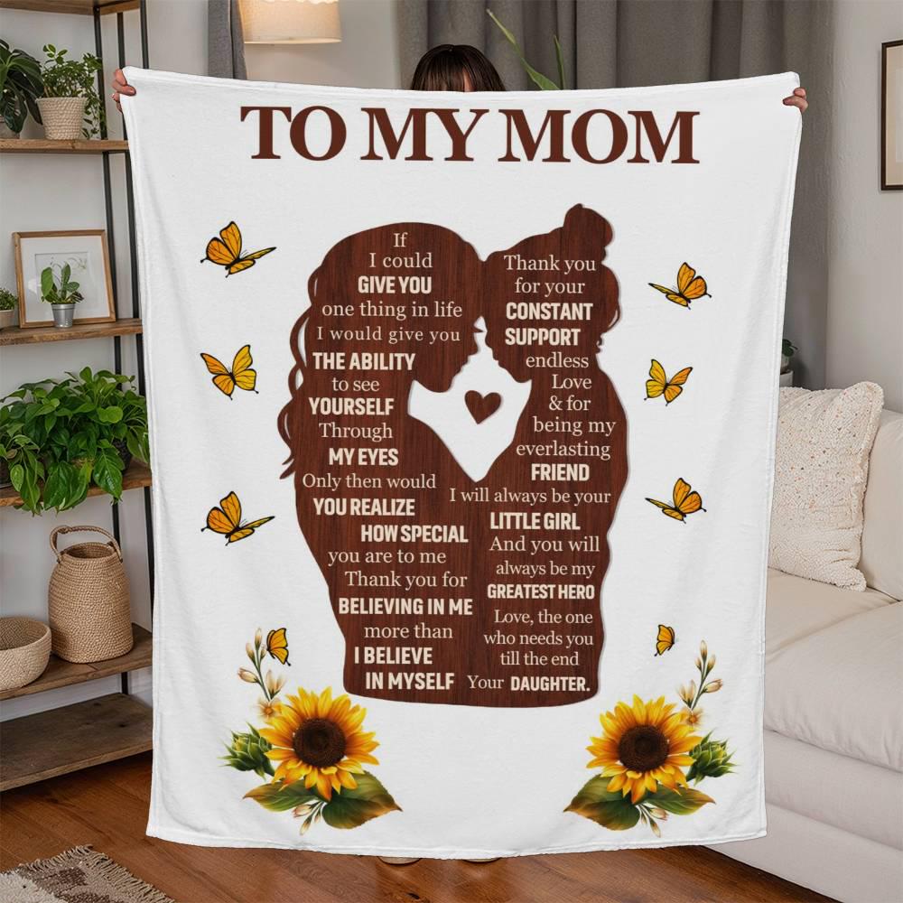 To My Mom Personalized Blanket Gift – Mother Day Gifts