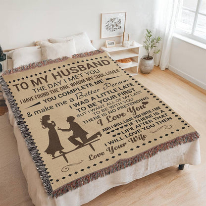 To My Husband Personalized Blanket Gift – Christmas Gift for Husband – view 2