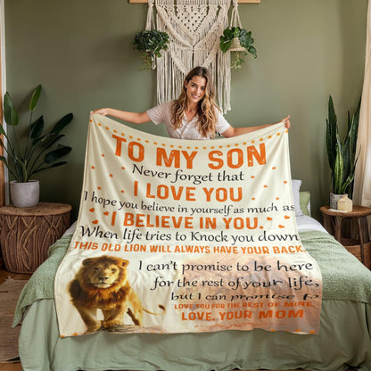 To My Son Blanket from Mom – Birthday Gift for Son – view 4