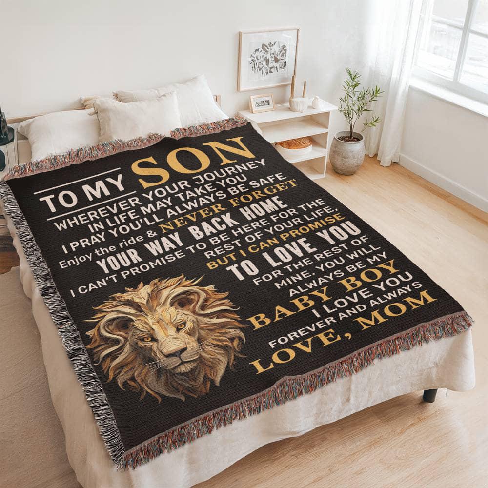 To My Son Personalized Blanket – Son Gift from Mom – view 6