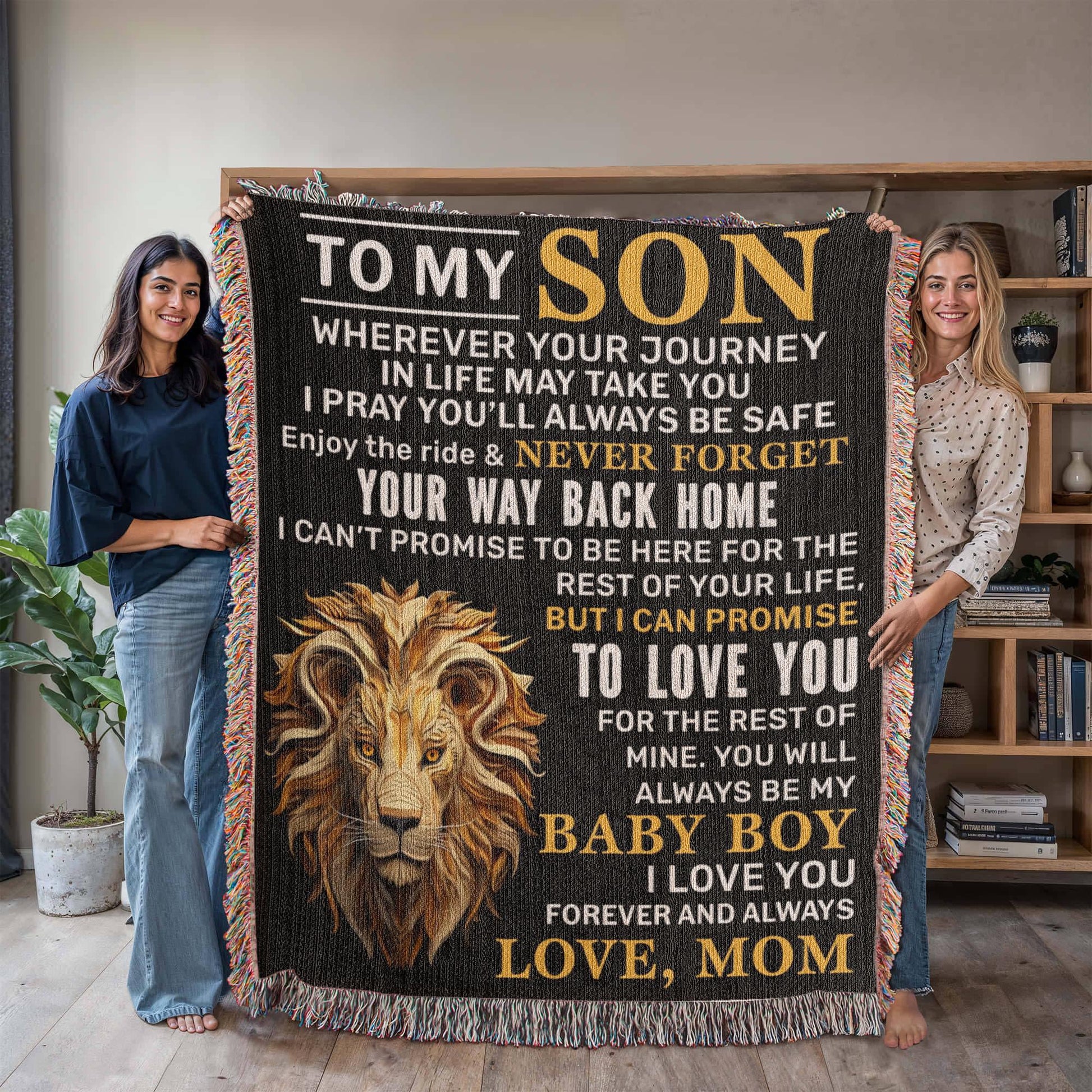 To My Son Personalized Blanket – Son Gift from Mom – view 5