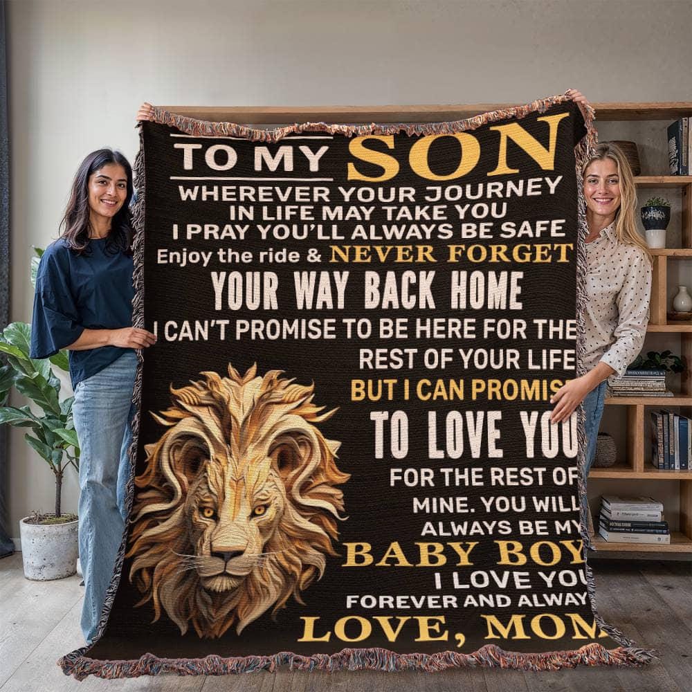 To My Son Personalized Blanket – Son Gift from Mom – view 7