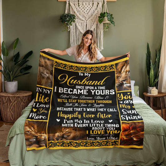 To My Husband Personalized Blanket Gift – Christmas Gift for Husband – view 2