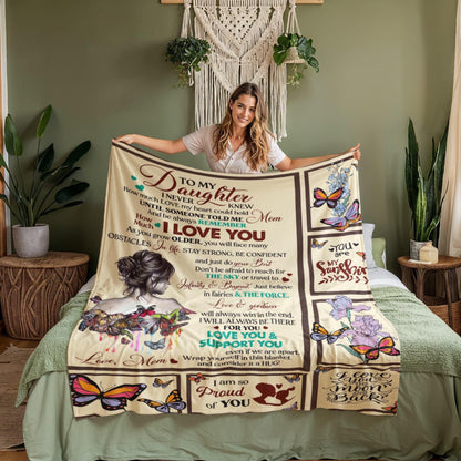 Personalized Daughter Blanket from Mom or Dad – Daughter Graduation – view 6