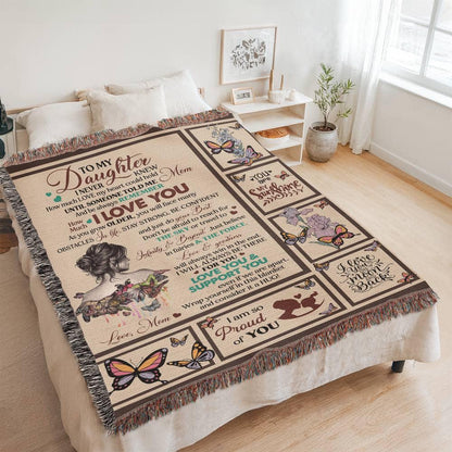 Personalized Daughter Blanket from Mom or Dad – Daughter Graduation – view 3