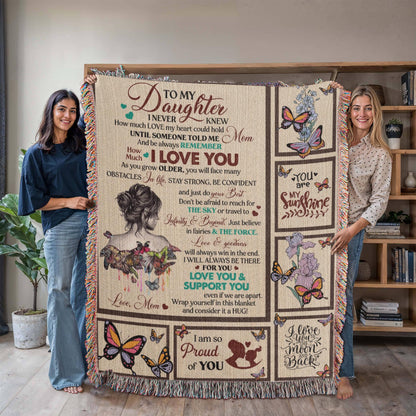Personalized Daughter Blanket from Mom or Dad – Daughter Graduation – view 2