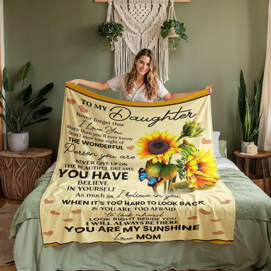 Personalized Daughter Blanket Gift – Gift from Mom To Daughter – view 2