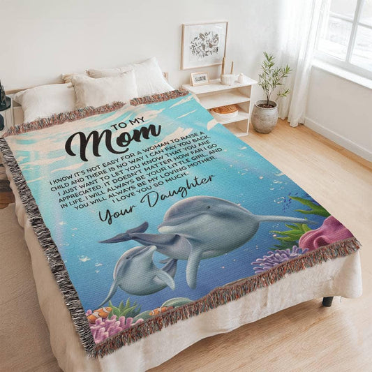 To My Mom Personalized Blanket Gift – Mother Day Gift – view 2