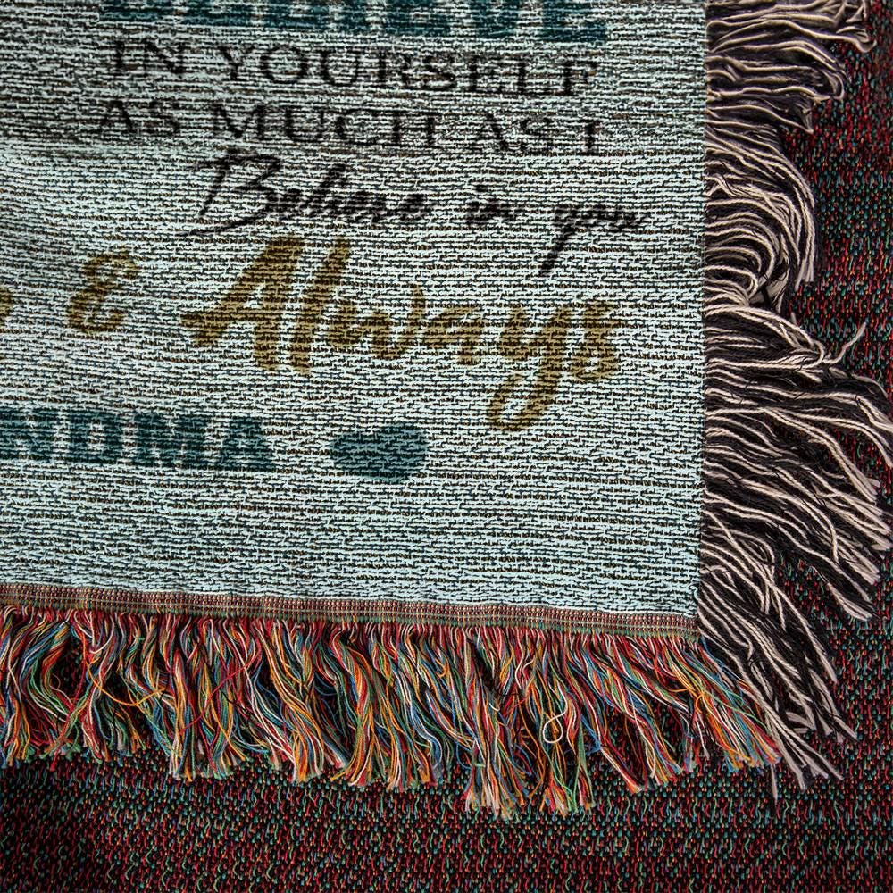 To My Granddaughter Personalized Blanket Gift from Grandma – view 6