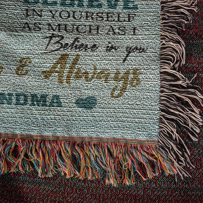 To My Granddaughter Personalized Blanket Gift from Grandma – view 6