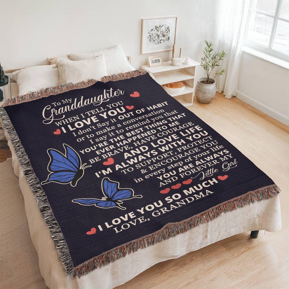 Granddaughter Personalized Blanket Gift from Grandma – view 3