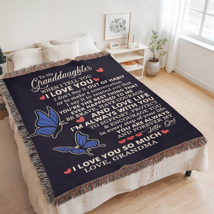 Granddaughter Personalized Blanket Gift from Grandma – view 3