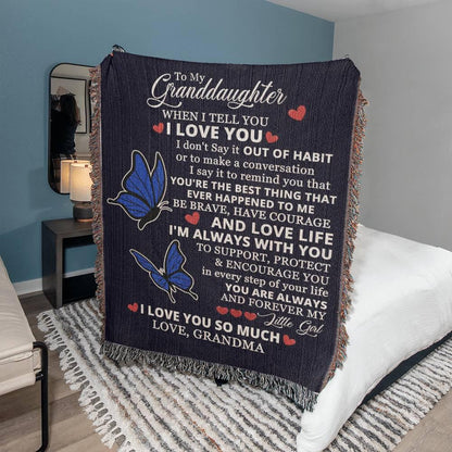 Granddaughter Personalized Blanket Gift from Grandma – view 9