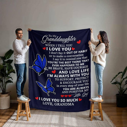 Granddaughter Personalized Blanket Gift from Grandma – view 5