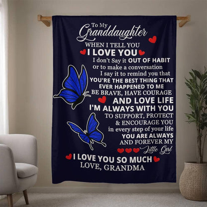 Granddaughter Personalized Blanket Gift from Grandma – view 2