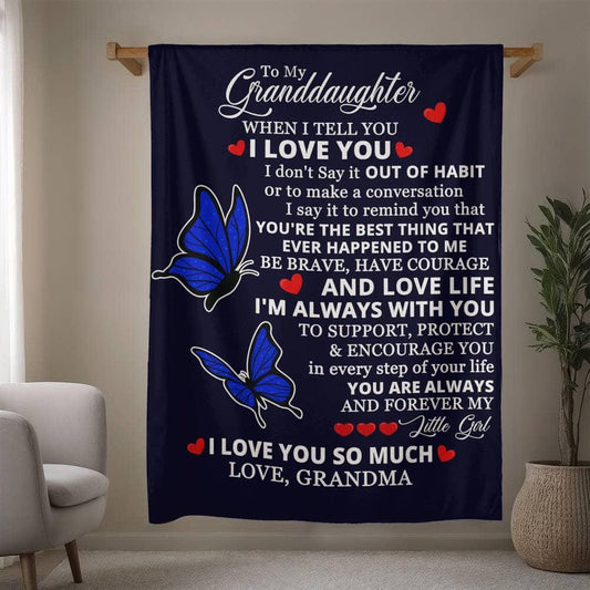 Granddaughter Personalized Blanket Gift from Grandma – view 2