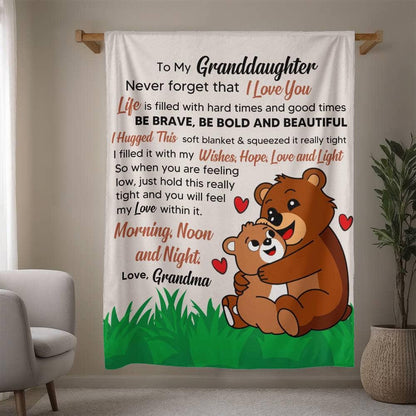 Personalized Granddaughter Blanket Gift from Grandma – view 8