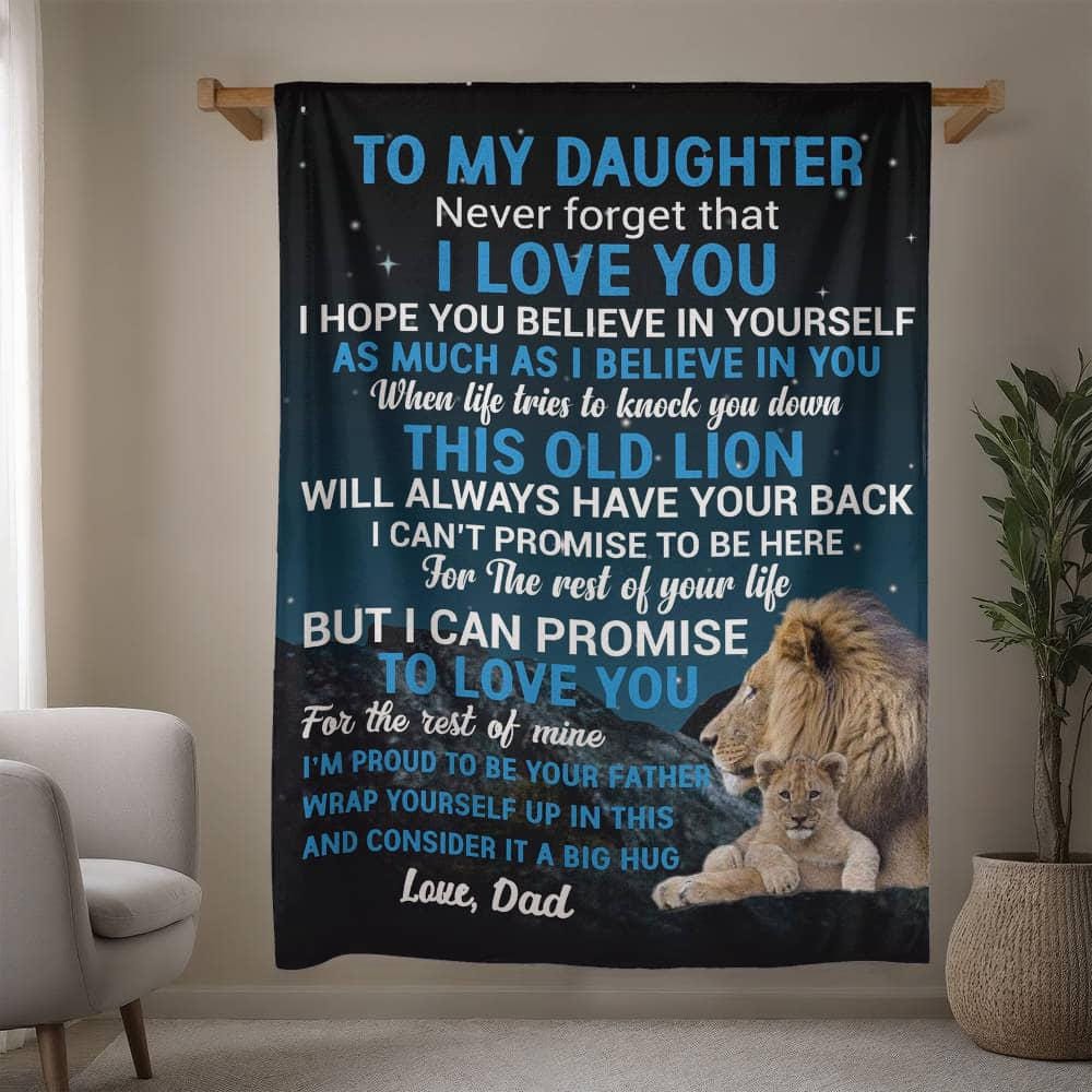 Daughter Personalized Blanket – Birthday Gift for Daughter from Dad – view 7