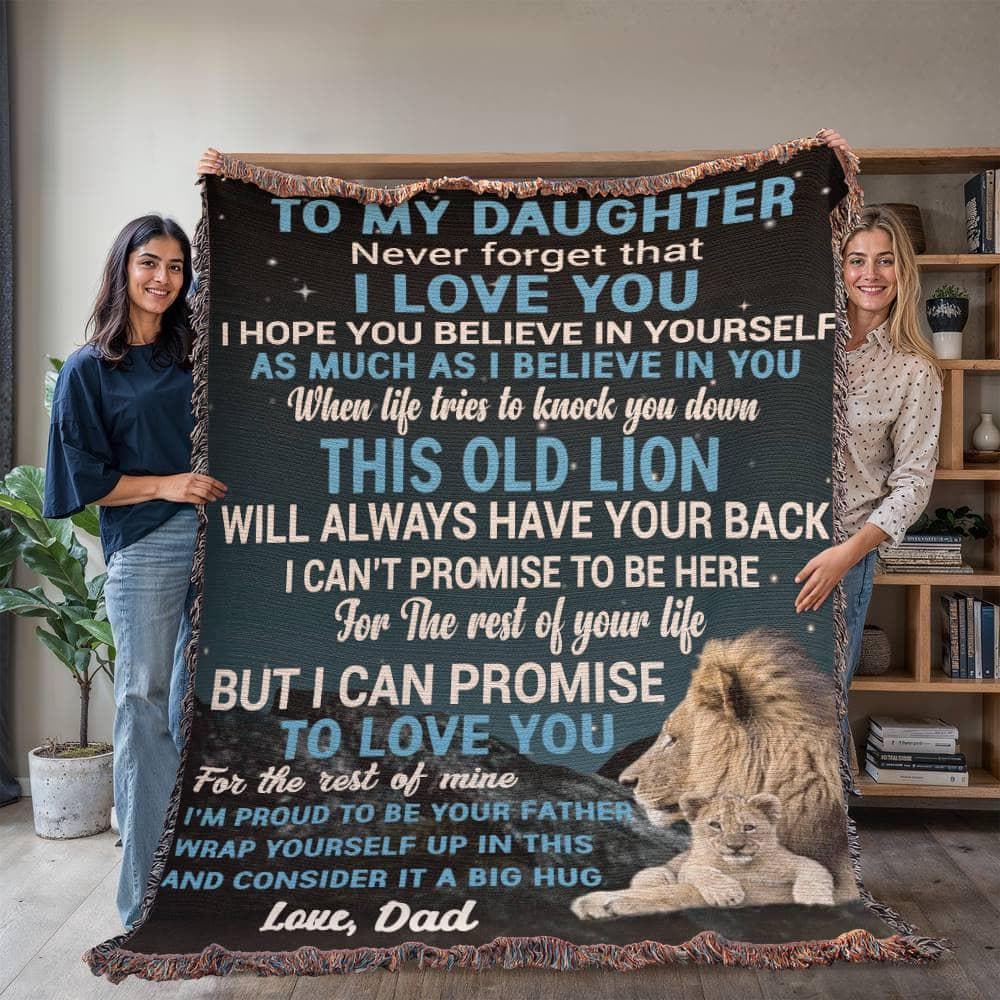 Daughter Personalized Blanket – Birthday Gift for Daughter from Dad – view 9