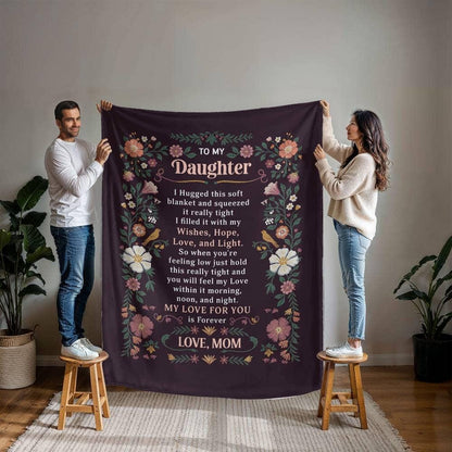 Personalized Daughter Blanket Gift From Mom – Daughter Christmas Gifts – view 10