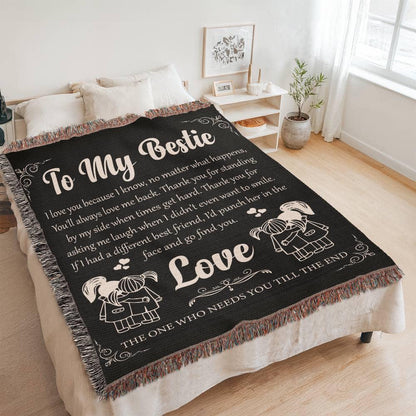 Personalized Best Friend Blanket – Gift for Bestie – view 5