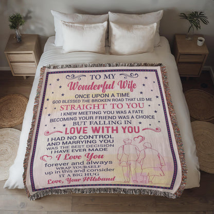 To My Wonderful Wife Personalized Blanket – Gift for Wife from Husband – view 10