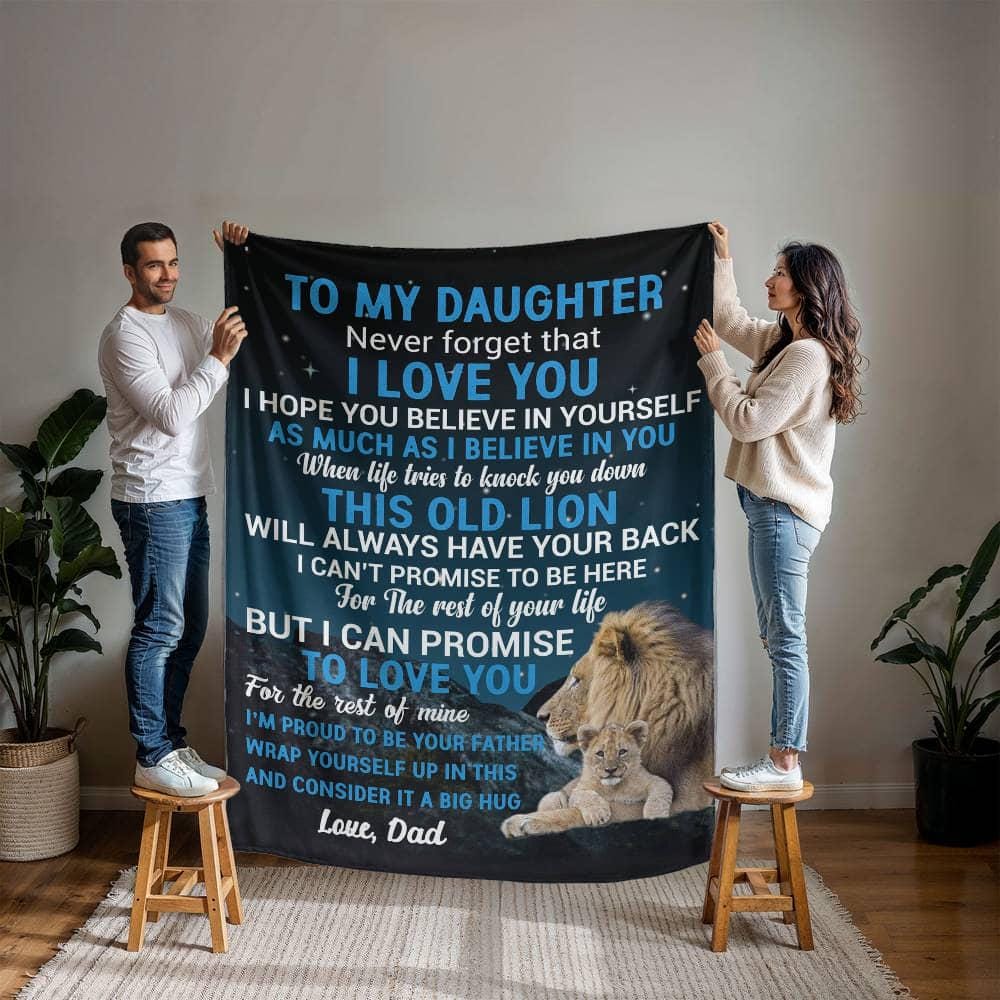 Daughter Personalized Blanket – Birthday Gift for Daughter from Dad