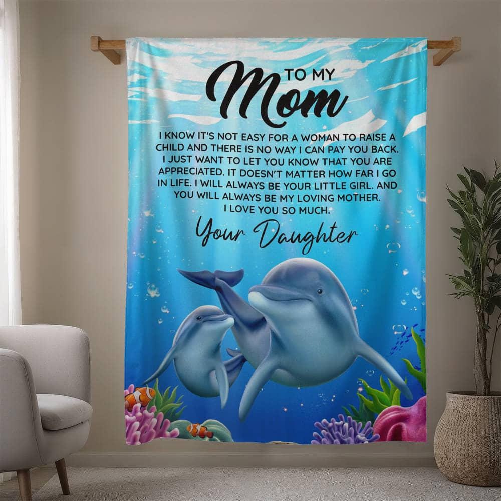 To My Mom Personalized Blanket Gift – Mother Day Gift