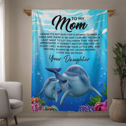 To My Mom Personalized Blanket Gift – Mother Day Gift