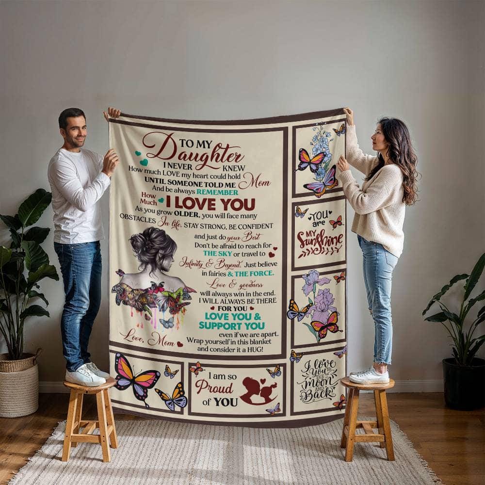 Personalized Daughter Blanket from Mom or Dad – Daughter Graduation
