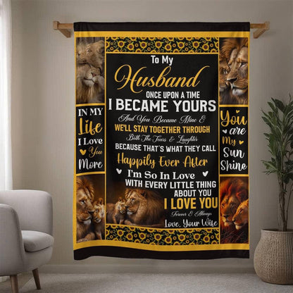 To My Husband Personalized Blanket Gift – Christmas Gift for Husband