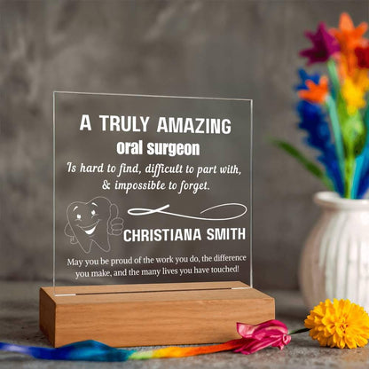 Personalized Oral Surgeon Acrylic Sign - Custom Oral Surgery Gifts – view 9