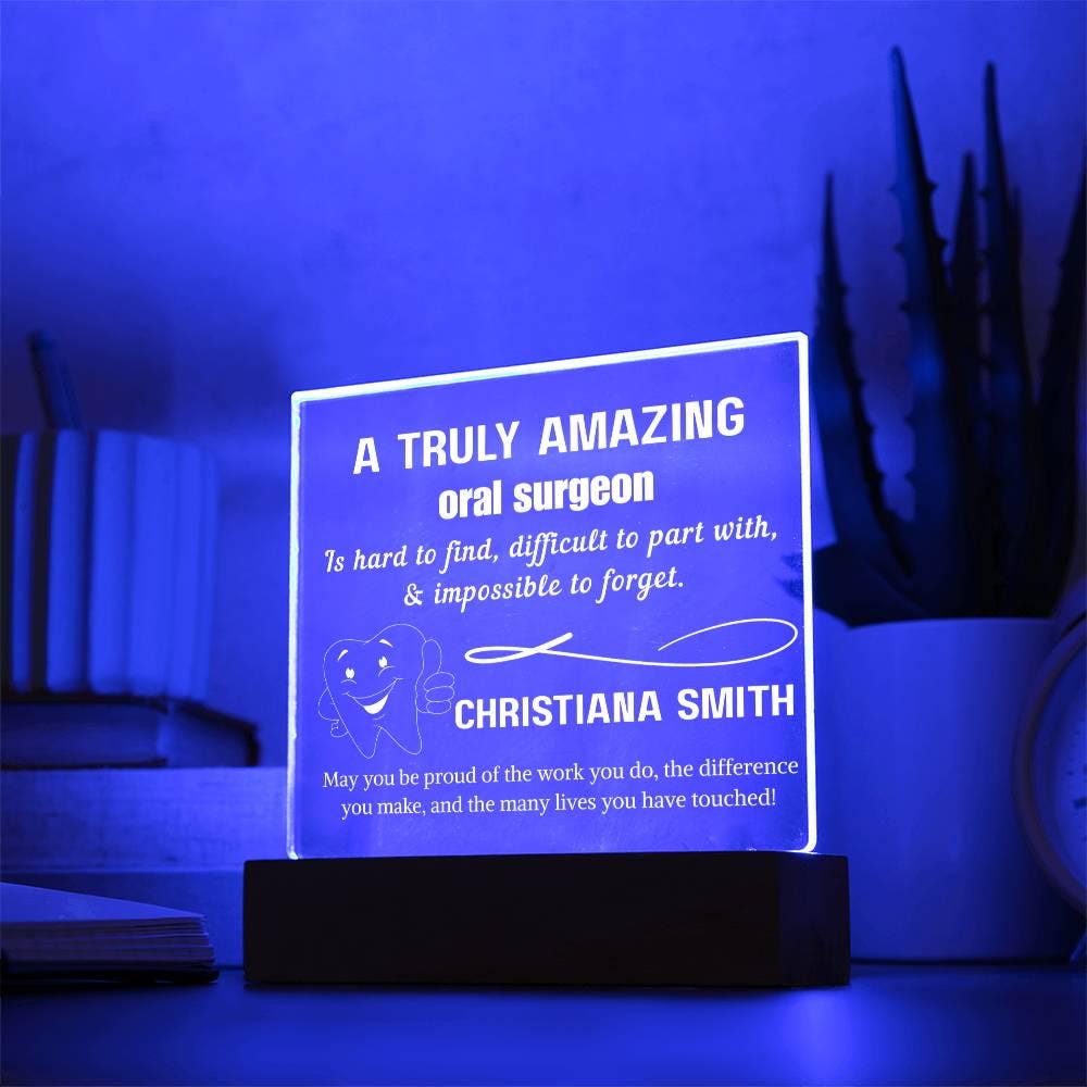 Personalized Oral Surgeon Acrylic Sign - Custom Oral Surgery Gifts – view 8