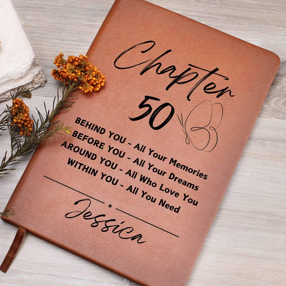 Personalized 50th Birthday Journal – 50th birthday gift for women – view 8