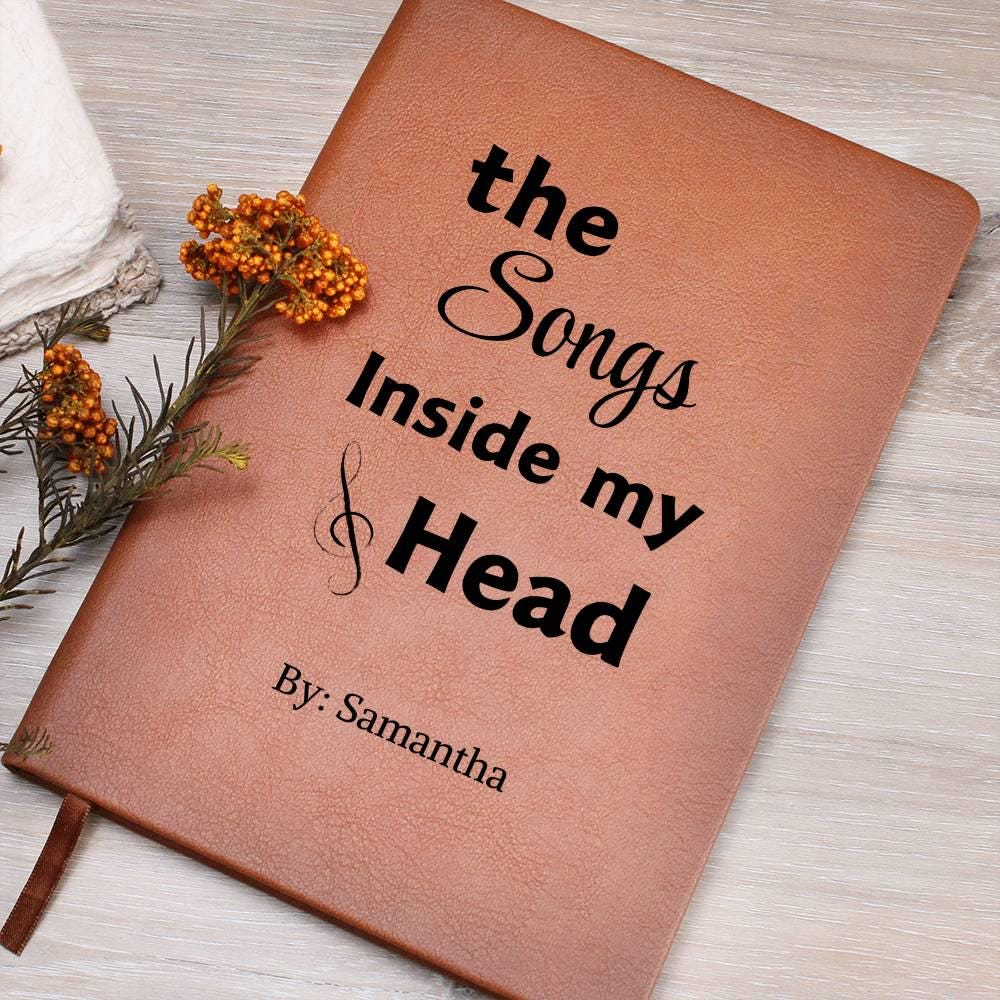 Personalized Leather Songwriting Journal: Custom Lyrics Notebook – view 6