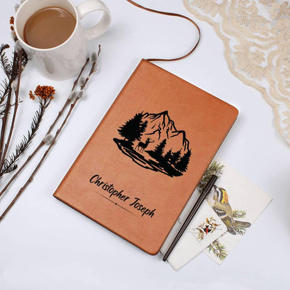 Hunting Personalized Leather Journal - Hunting Log Book – Dad Hunting – view 10