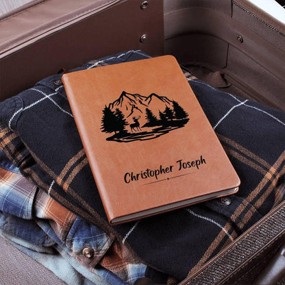 Hunting Personalized Leather Journal - Hunting Log Book – Dad Hunting – view 8