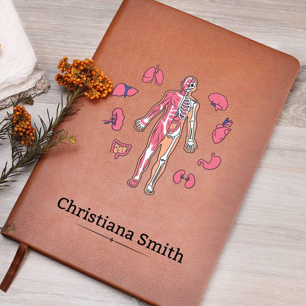 Personalized Anatomy Journal – Medical Student Gift – view 3
